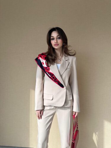 RAMONE Takım 3018 - Krem - Mooi Butik