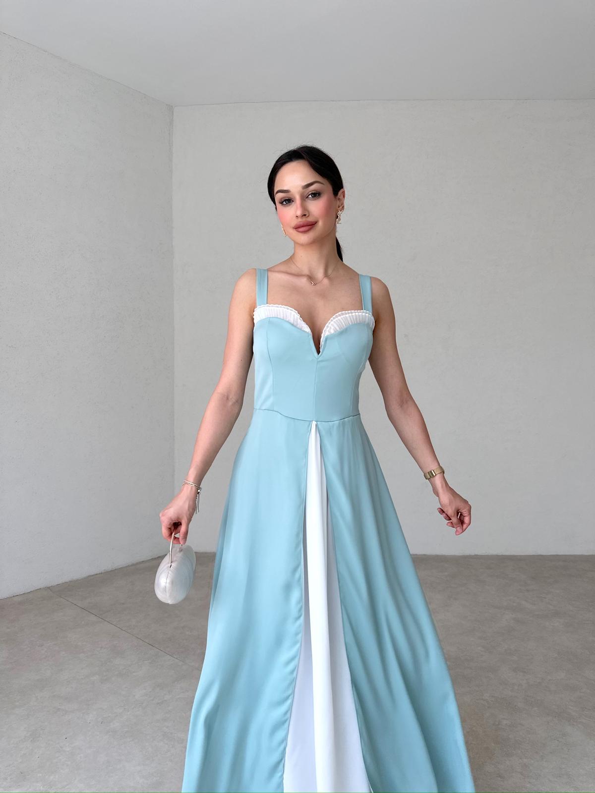 RENDA Maxi Elbise 1410 - Yeşil