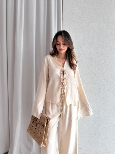 RENNA Takım 7421 - Krem - Mooi Butik