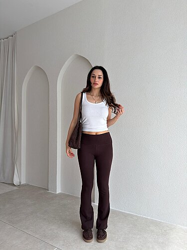 RİLEY Tayt 3093 - Acı Kahve - Mooi Butik