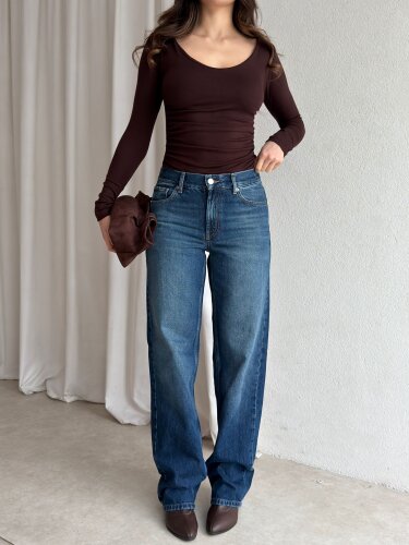 ROAD Düşük Bel Jean 1256 - Lacivert - Mooi Butik (1)