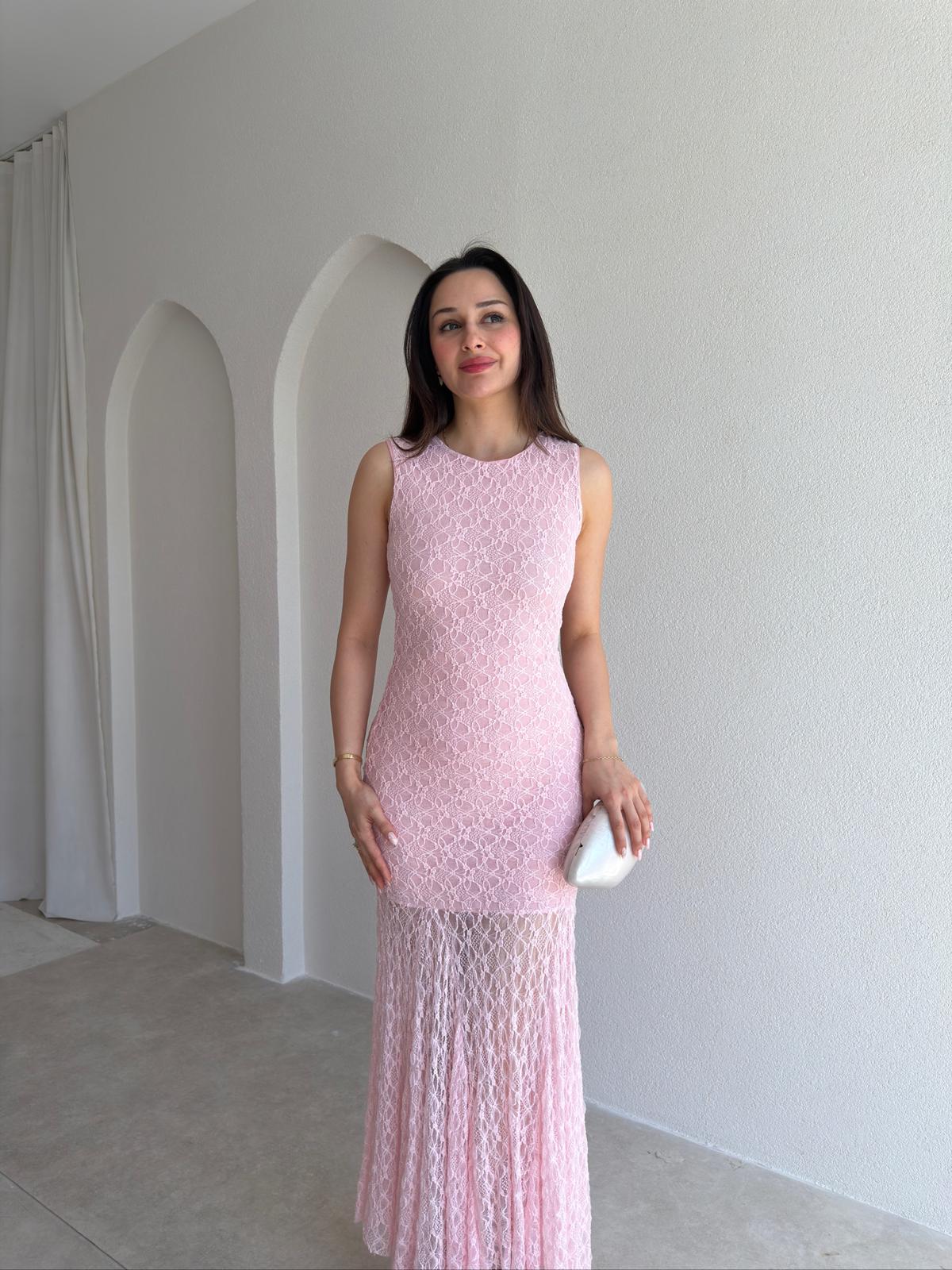 RODRİ Midi Elbise 1254 - Pembe