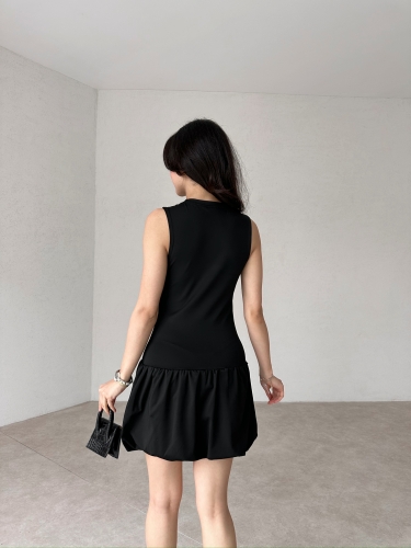 ROSENDO Mini Elbise 3458 - Siyah - 3