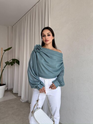 ROTİ Bluz 1598 - Yeşil - Mooi Butik