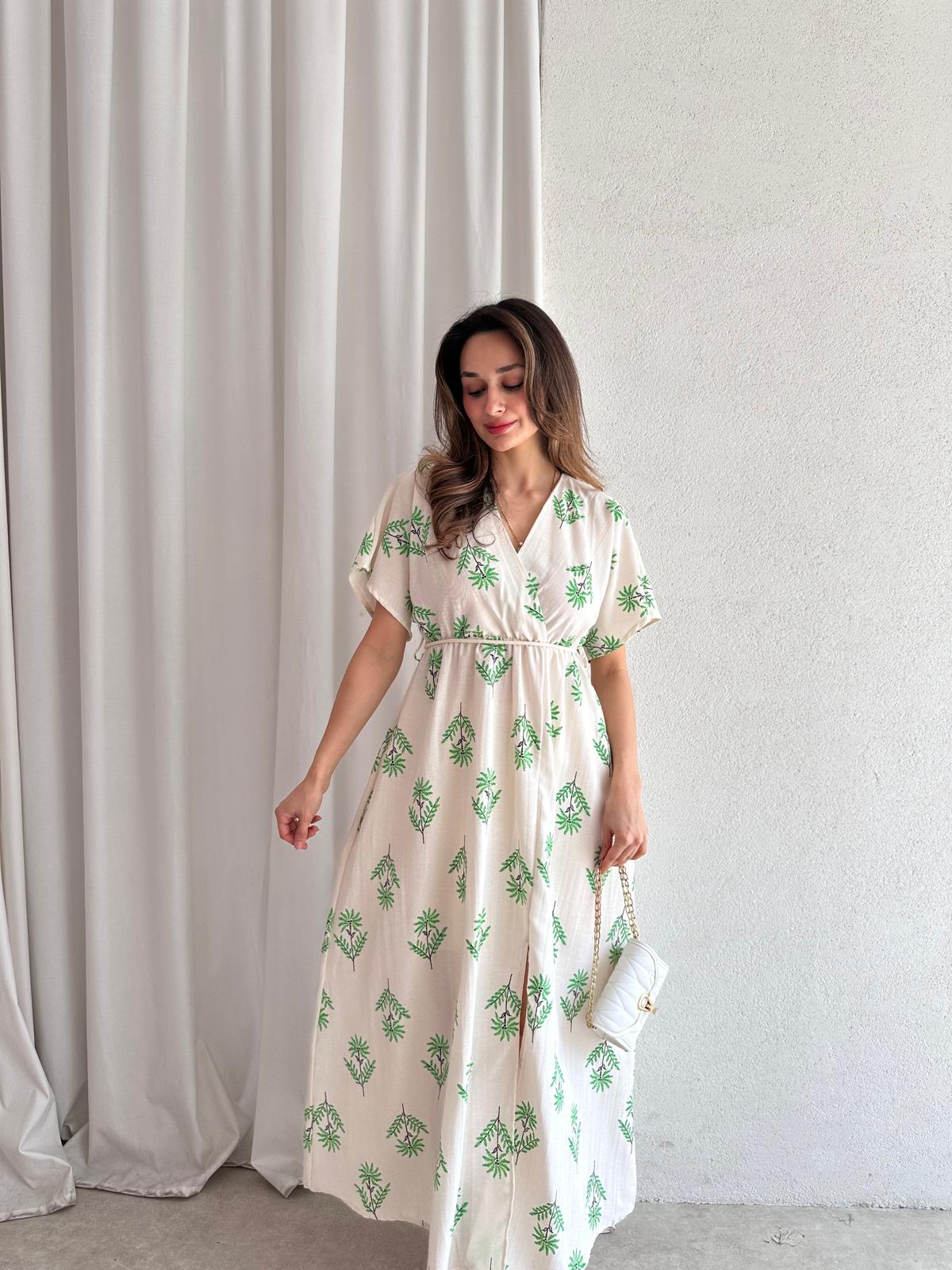 ROWAN Midi Elbise 3468 - Yeşil