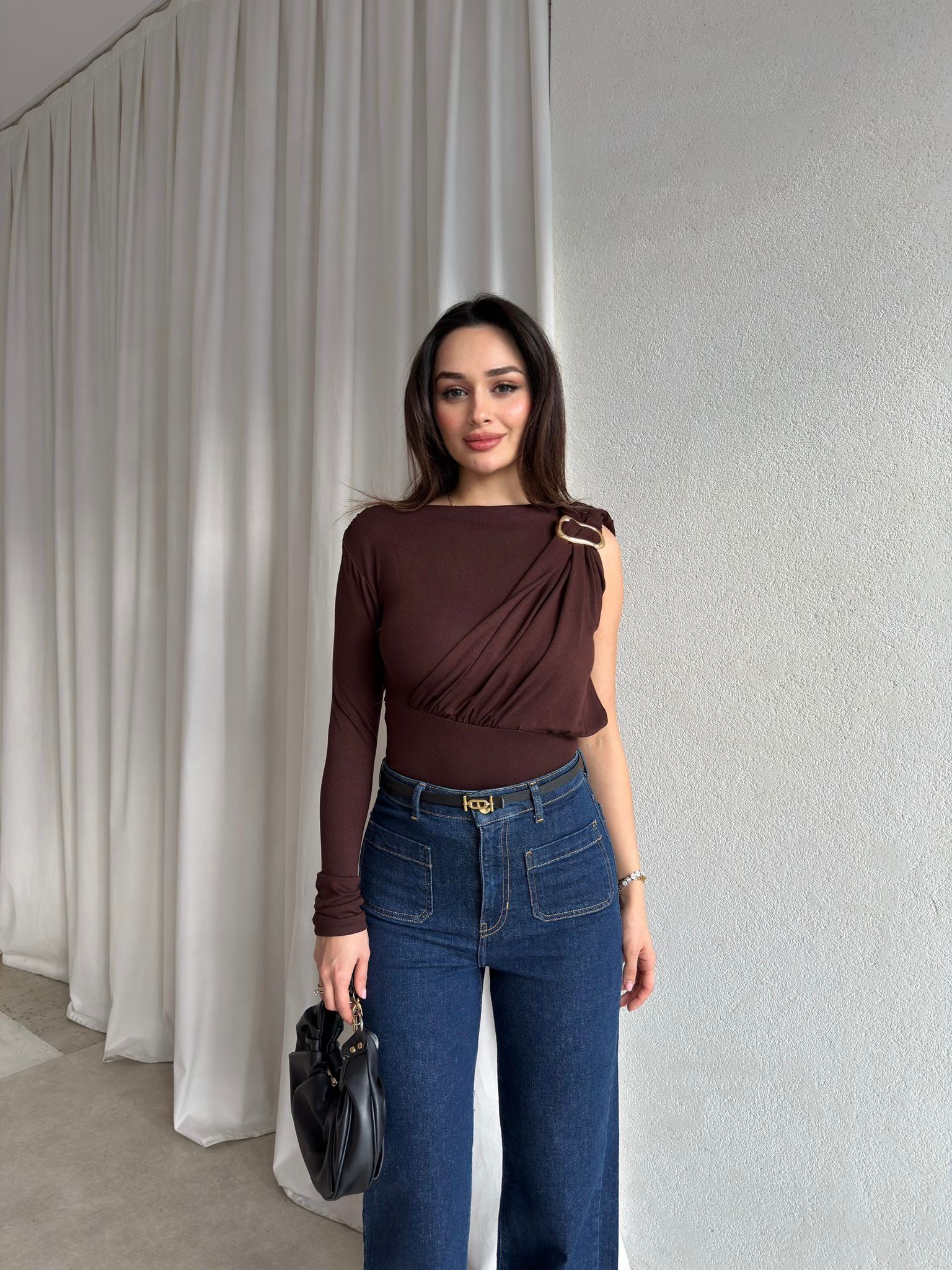  SALVO Bodysuit 8844 - Acı Kahve