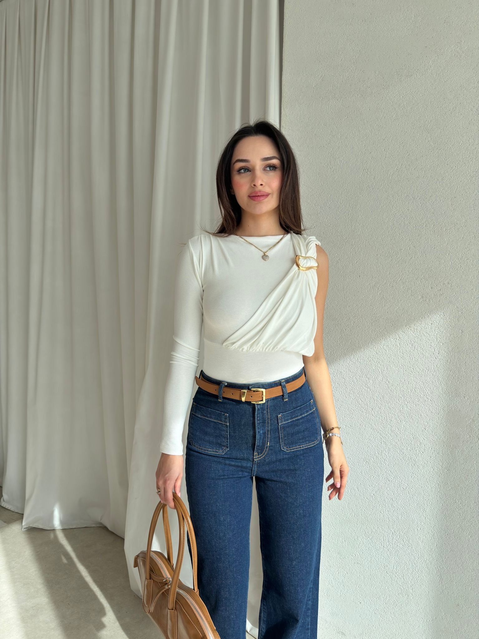 SALVO Bodysuit 8844 - Beyaz
