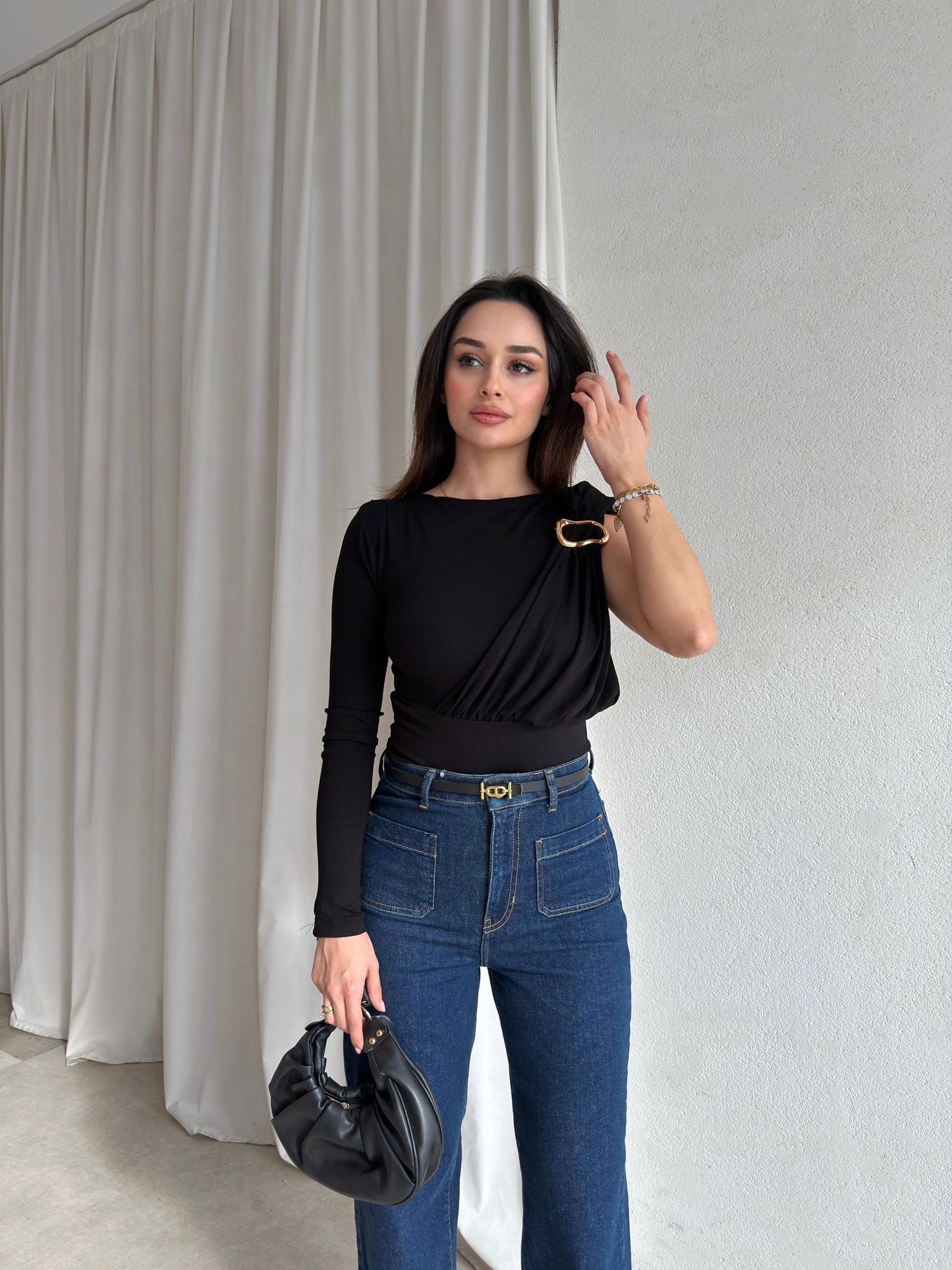  SALVO Bodysuit 8844 - Siyah