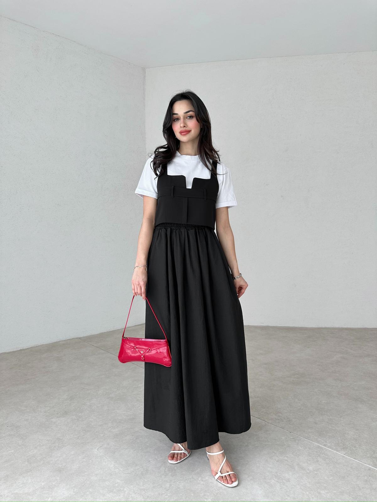SASHA Maxi Etek 3910 - Siyah