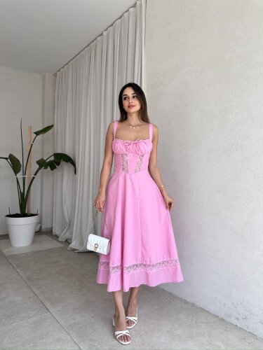 SEAN Midi Elbise 8181 - Mooi Butik