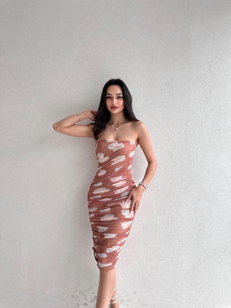  BERLOFF  midi Elbise 2444 