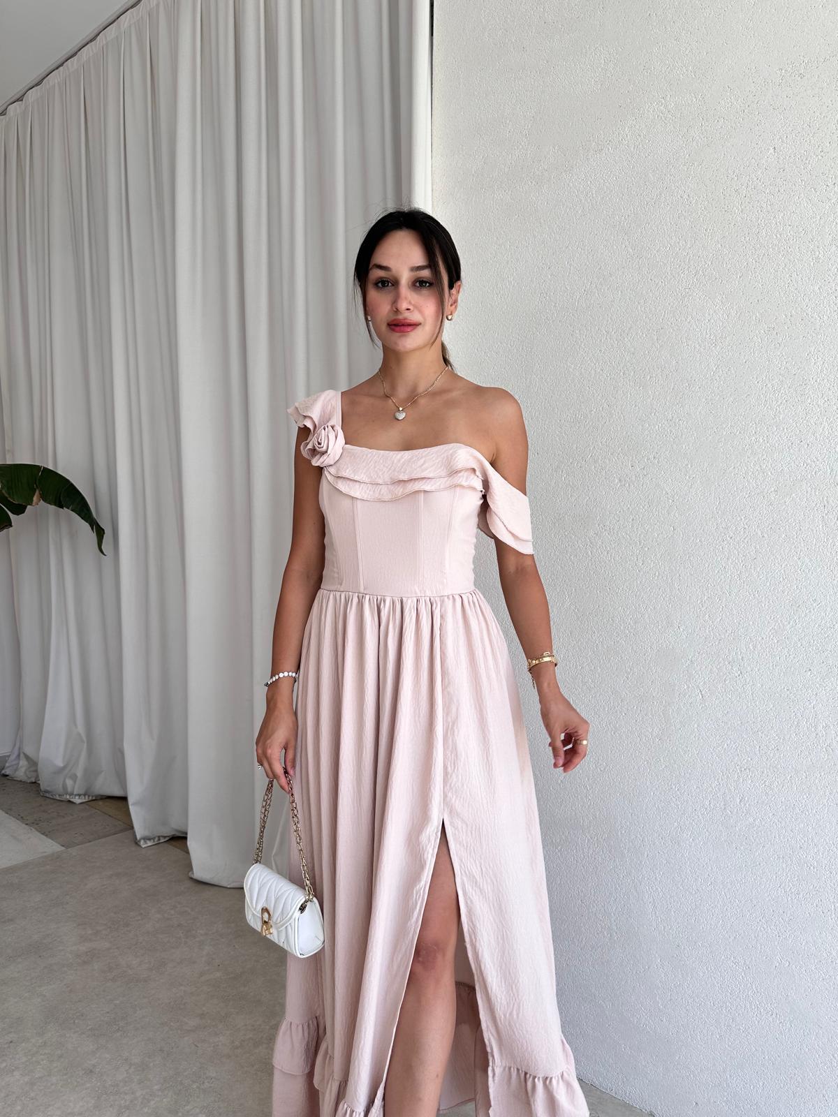 SLATE Maxi Elbise 6349 - Krem