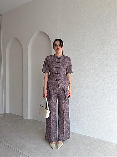 SOKRATES Takım 9027 - Kahverengi - Mooi Butik