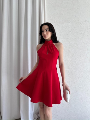 STELLA Mini Elbise 7659 - Kırmızı - Mooi Butik