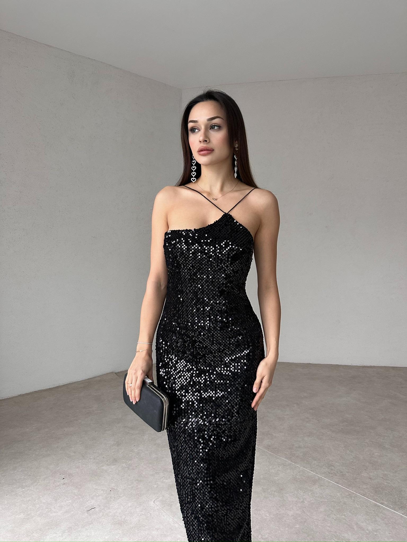 STONE Maxi Elbise 3014 - Siyah - 1