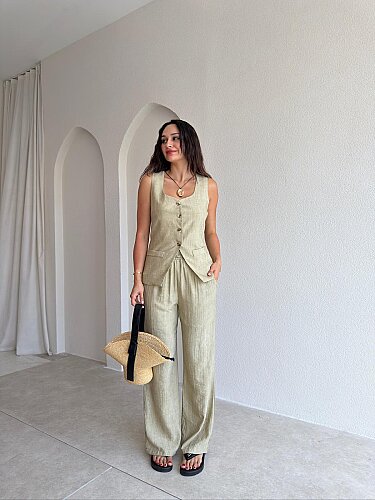 SWİFT Takım 5467 - Haki - Mooi Butik