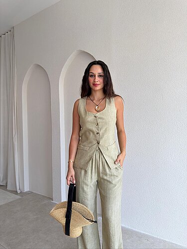 SWİFT Takım 5467 - Haki - Mooi Butik