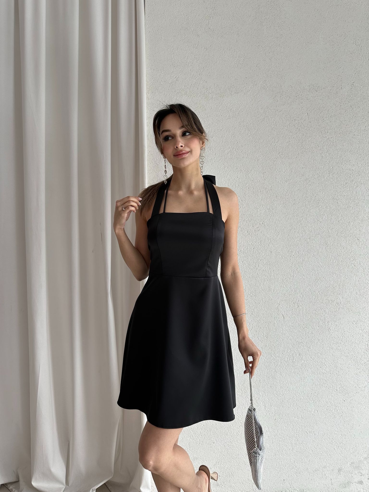 TEGAN Mini Elbise 3732 - Siyah