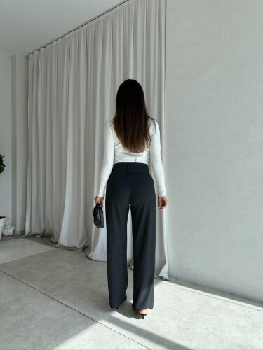 TERZİC Pantolon 8350 - Füme - 4
