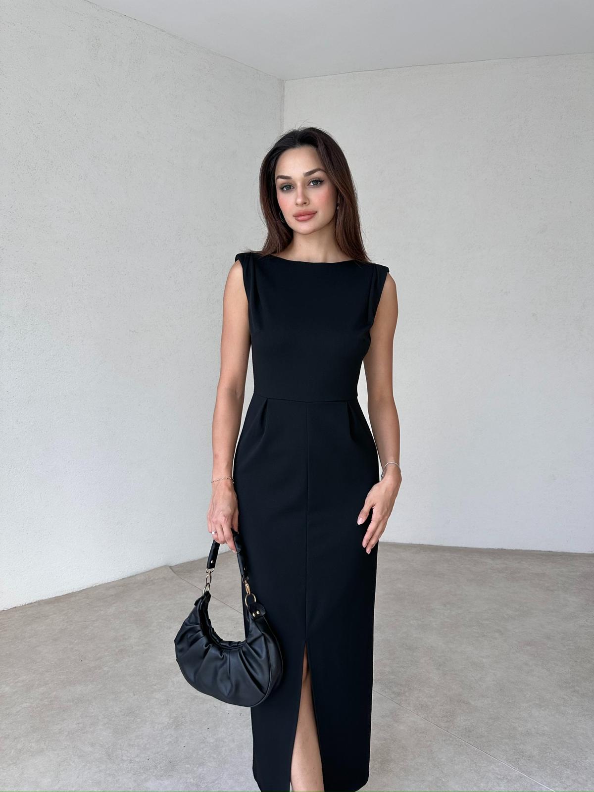 TRACY Maxi Elbise 9843 - Siyah 
