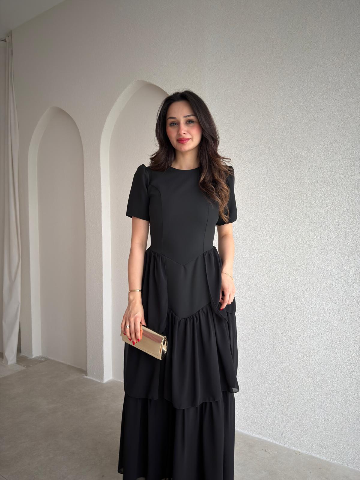 VİLLEROY Midi Elbise 1700 - Siyah