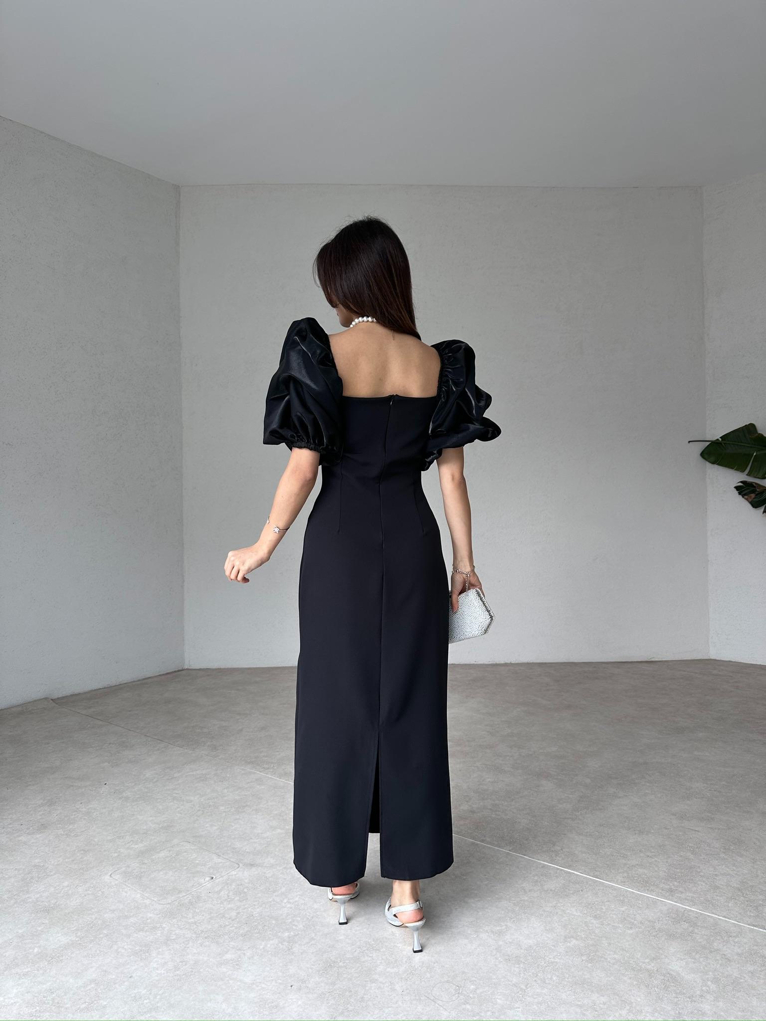 WERELLA Maxi Elbise 0505 - Siyah - 4
