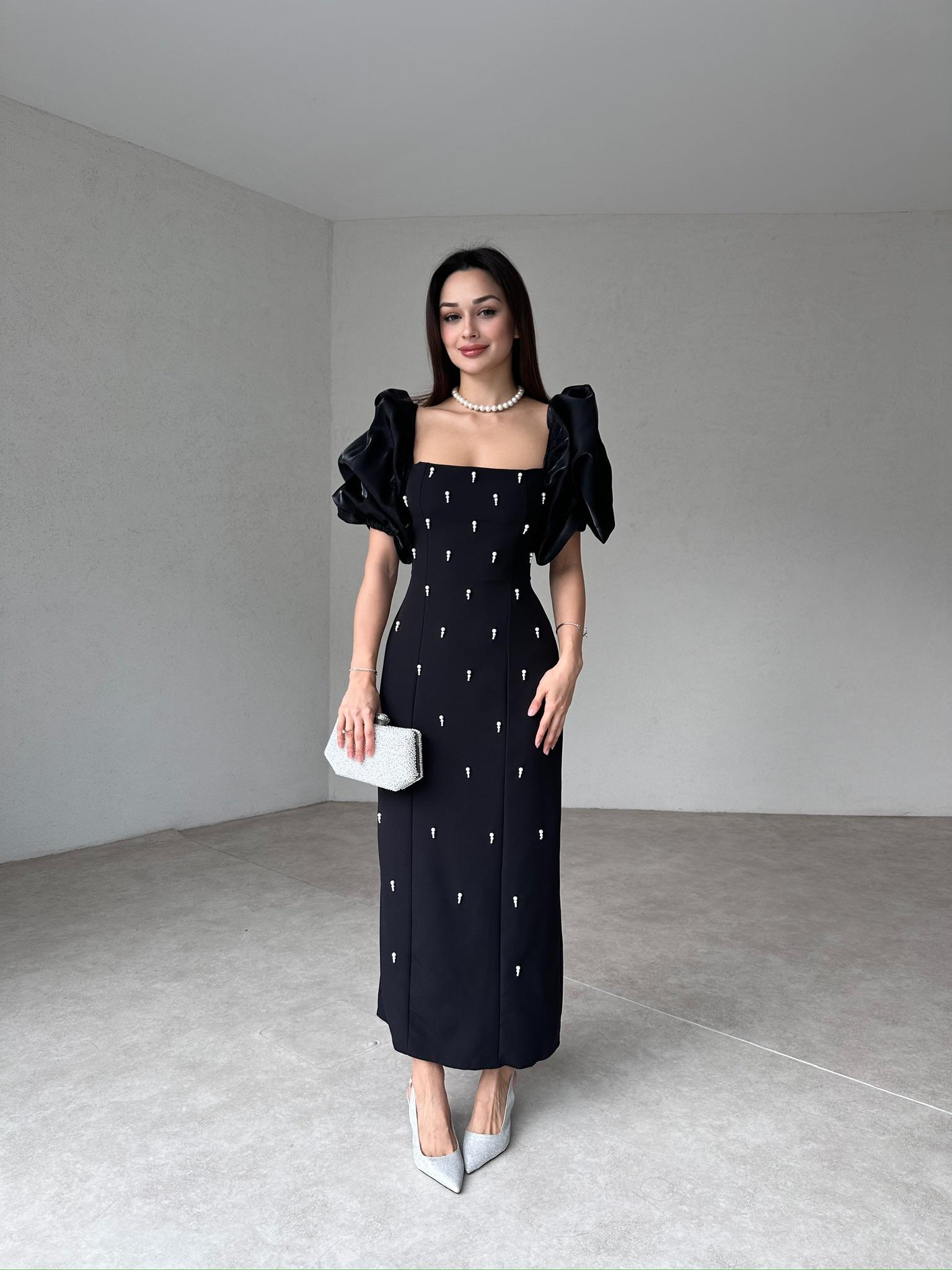WERELLA Maxi Elbise 0505 - Siyah - 3