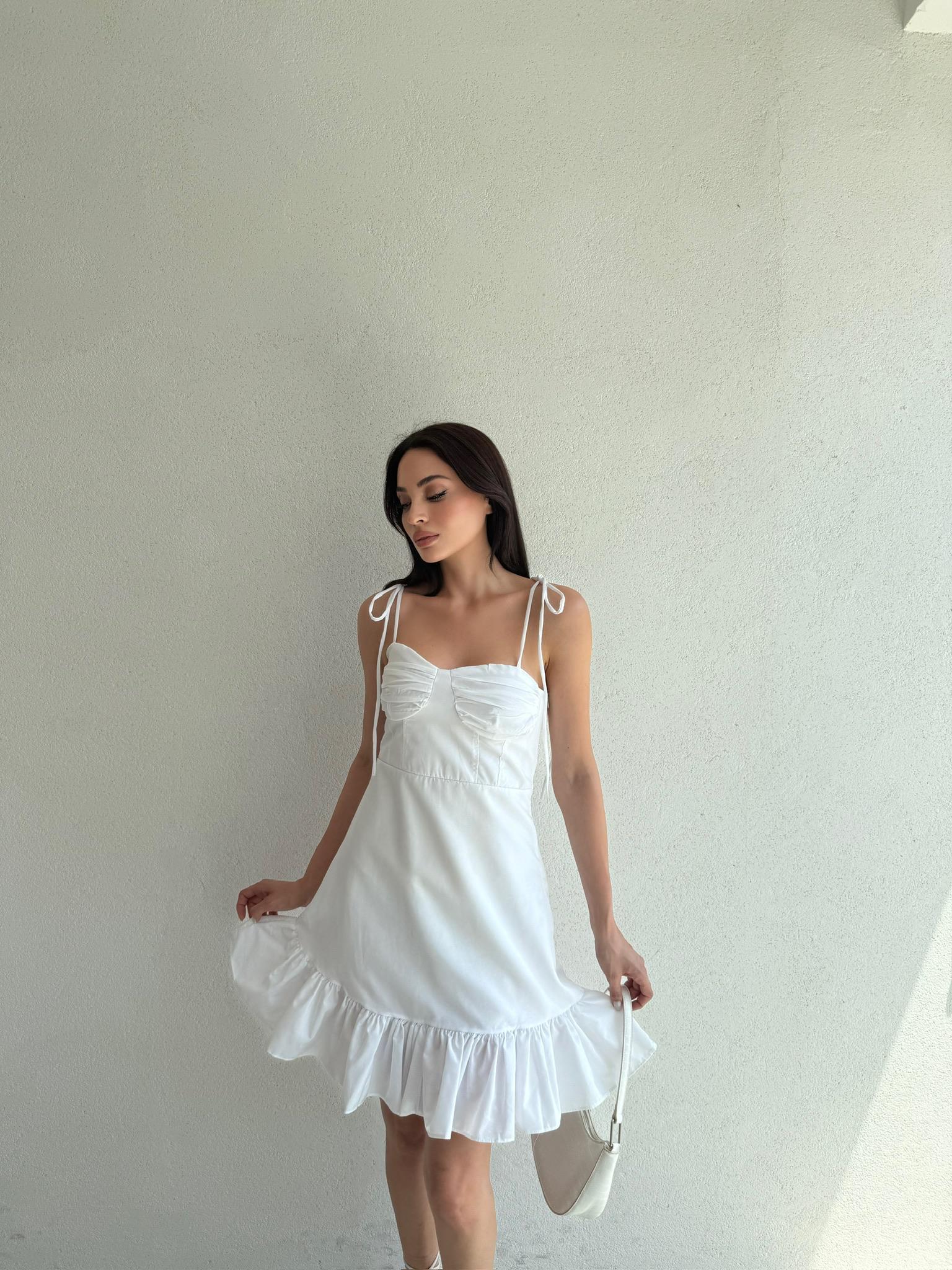 WESTON Mini Elbise 4903 - Beyaz