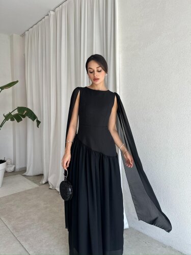 WONKA Maxi Elbise 8486 - Siyah - Mooi