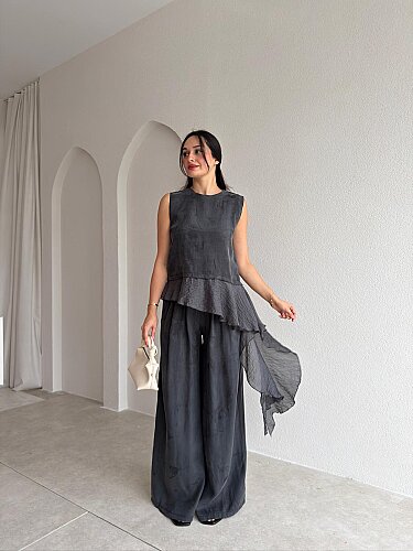 ZİPPER Takım 6548 - Füme - Mooi Butik
