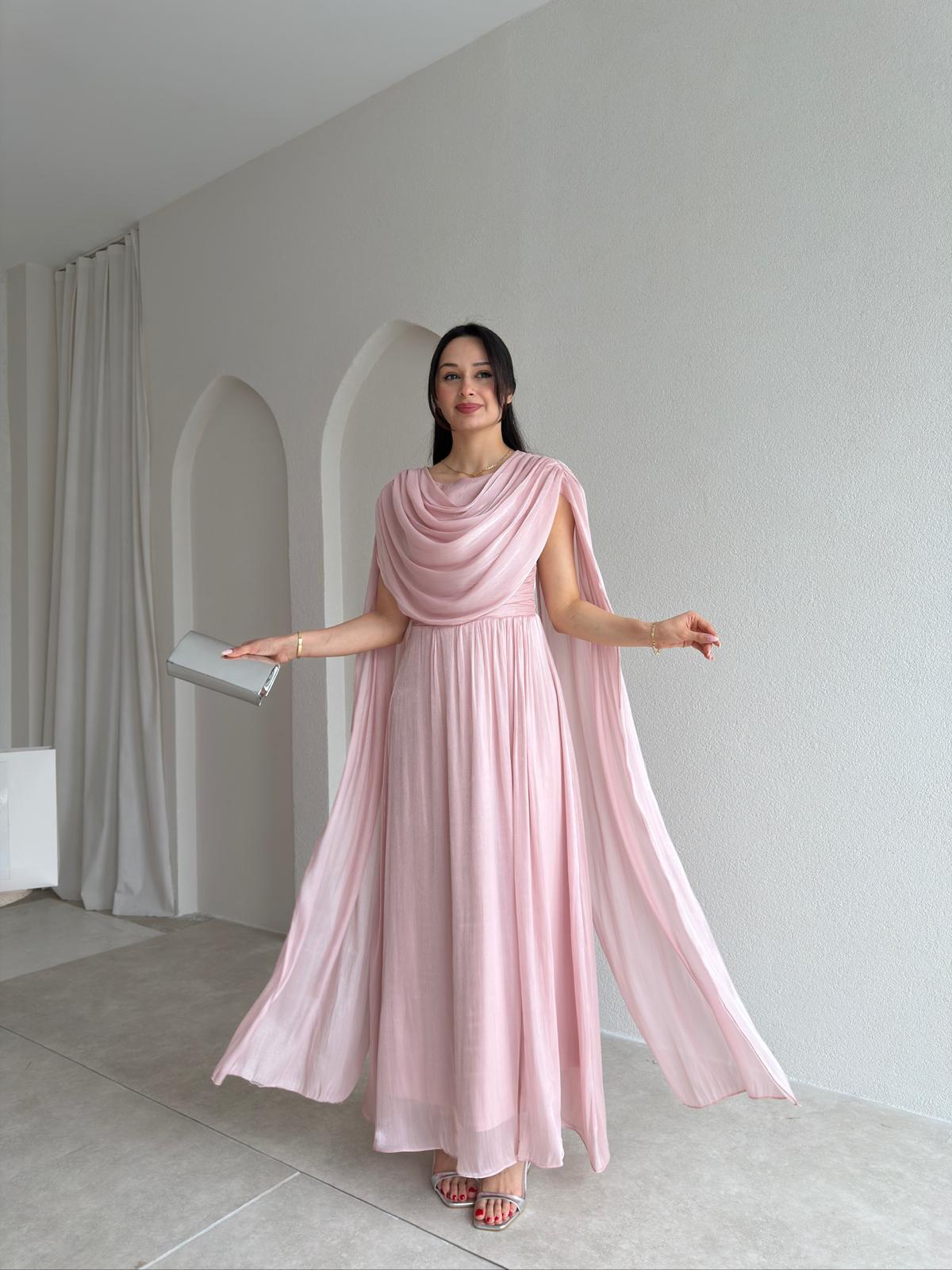 ZUZANNA Maxi Elbise 9069 - Pudra
